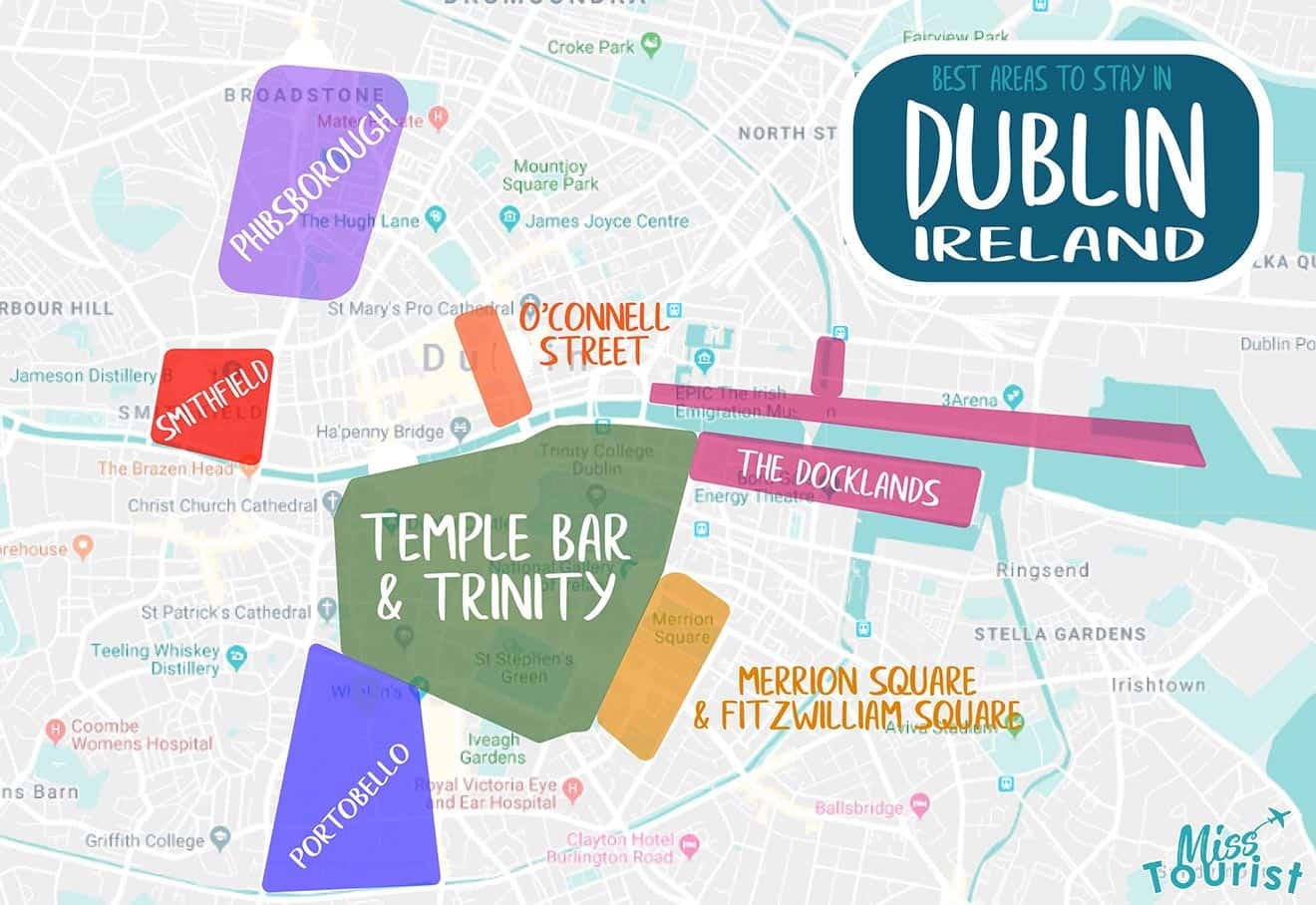 ¡Los mejores barrios de Dublín para alojarse!